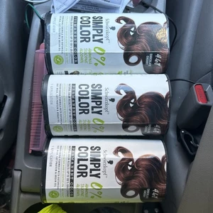Lote de tres Schwarzkopf Simply Color Color Color de cabello permanente 4,68 chocolate cereza - Imagen 1 de 18