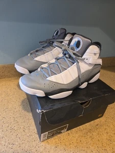 Authentic Jordan 6 Rings Mens White-Dutch Blue-Particle Gray Size 10.5 - Picture 1 of 8