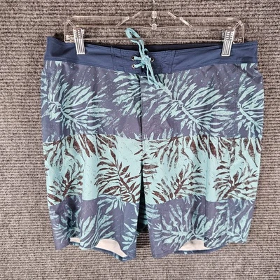 Pantalones Cortos Patagonia Para Hombres Azul Floral Hydro Board 33 Estampado Inverso Natación Foto 1 de 4