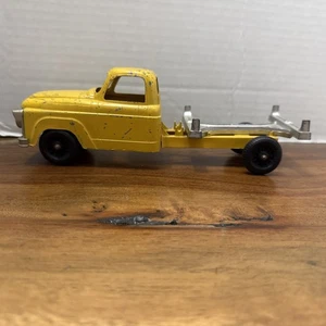 Vintage c1960 HUBLEY Diecast DUMP TRUCK Yellow 10" Vehicle - Picture 1 of 14