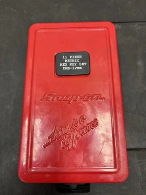 Snap-On 11 Piece Metric Hex Key Set 2mm-12mm Complete w/ Case - Image 1 of 4