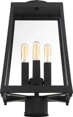 Nuvo Lighting 60/6585 Halifax 4 luzes 16" de altura externa individual - Preto - Imagem 1 de 4