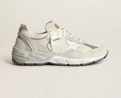 Golden Goose Women's Running Dad Sneaker White Silver 37/ 7 NWT $575 - Image 1 of 4