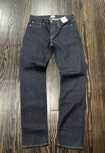 J. Crew 770 Kurabo Jeans Men’s 30 x 34 Dark Blue Wash Cotton NEW - Picture 1 of 6