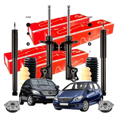 Kit 4 Ammortizzatori Speed Mercedes Classe A W169 + Tamponi + Supporti Anteriori - Immagine 1 di 4