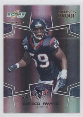 2008 Score Select Artist's Proof /32 DeMeco Ryans #123 - Image 1 of 2