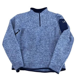 Pullover polar azul Polartec con cremallera 1/4 Arcteryx para mujer talla pequeña - Imagen 1 de 3
