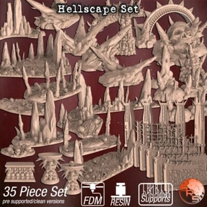 Hellscape Legion Terrain Scenery Tabletop Miniatures 28mm - Picture 1 of 58