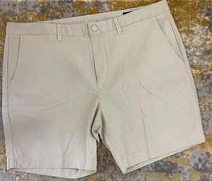 Neu Bonobos Herren Elfenbein Chino Short 40w SLIM 7” Schrittlänge Neu mit Etikett Orig. 89 $ usd - Bild 1 von 12