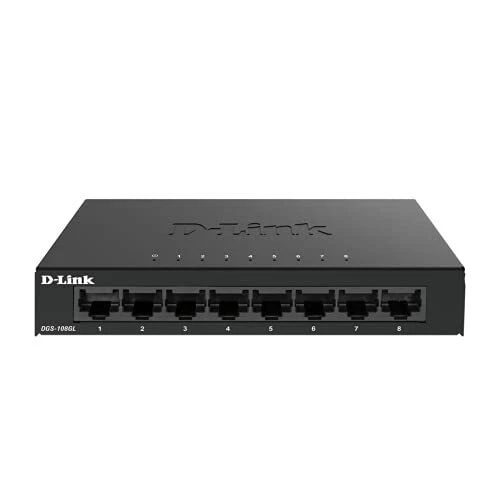 D-Link DGS-108GL Switch Unmanaged Gigabit a 8 porte, senza ventole, (S1f) - Immagine 1 di 1