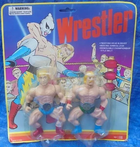 Wrestler MOC MIP 2 Pack Vintage Collectble 1980's Wrestling Champions Vintage Rarität - Bild 1 von 7