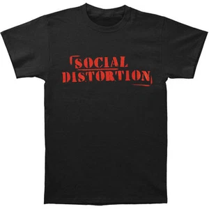 Social Distortion Camiseta Tee Stencil Logo punk rock Música hardcore - Imagen 1 de 1