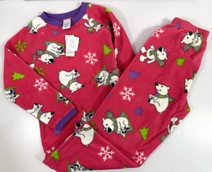 THE CHILDRENS PLACE Pajamas PJS SMALL 5/6 fleece W/Polar Bear Pattern NEW (hh38) - Picture 1 of 5