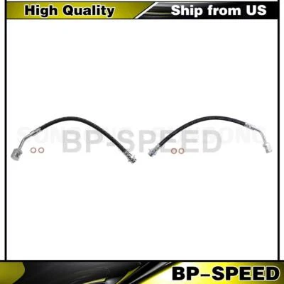 2 mangueiras hidráulicas de freio dianteiras compatíveis com 2005 2006 2007 Chevrolet Uplander - Imagem 1 de 4