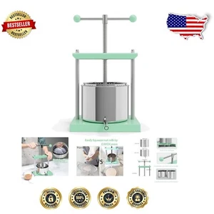 Eco-Friendly Stainless Steel Cheese & Fruit Wine Press - Manual Operation - Picture 1 of 8