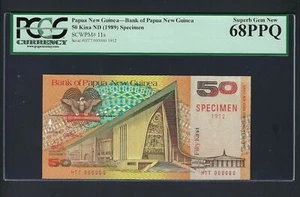 Papua New Guinea 50 Kina (1989) P11s Specimen Uncirculated Grade 68 - Picture 1 of 2