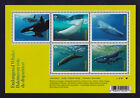 CANADA 2022 Baleines en voie de disparition, feuille souvenir #3327, avec 5 « P » baleines neuves dans leur état de neuf h