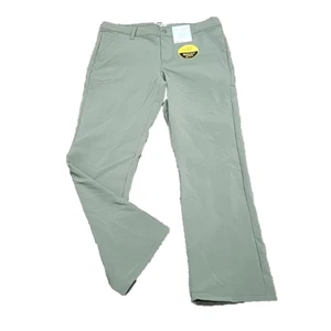 Cat and Jack Boys Stretch Slim Fit Quick Dry Pants w Pockets Size 12 Husky Green - Picture 1 of 12
