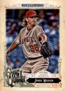 2017 Topps Gypsy Queen Jered Weaver Los Angeles Angels #120 MLB Baseball Card - Picture 1 of 2