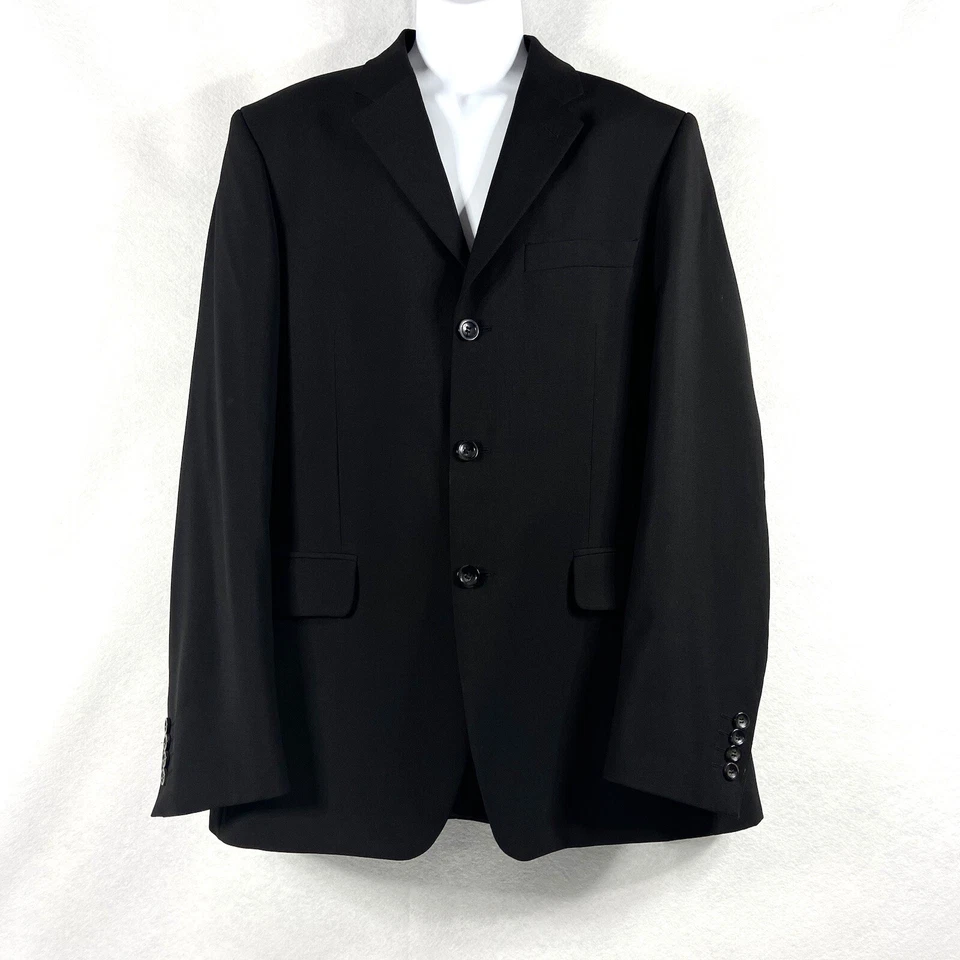 Versus Versace Jacket Mens 40R Black Blazer Sport Coat Wool Blend - Image 1 of 4