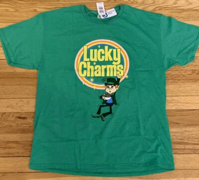 Camiseta Gráfica Lucky Charms Adulto XL Duende Arco Iris ¡Envío RÁPIDO! Foto 1 de 3