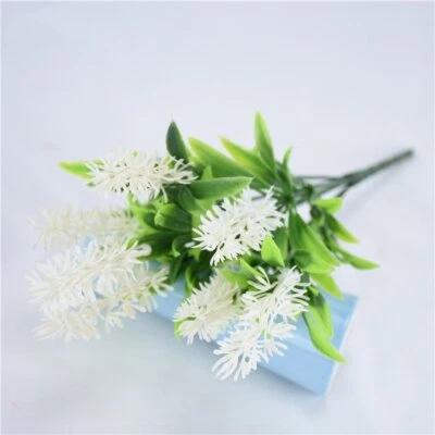 Rama de flor de lavanda artificial de 7 cabezas de EE. UU. 4 piezas agrega vibraciones de vida a tu hogar Foto 1 de 4