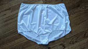 VTG SEARS Sz 12 Nylon Satin Full Brief Mushroom Gusset Panty Vintage 80s NWOT - Picture 1 of 6