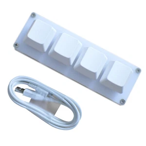 4Keys USB Mini Mechanical Keyboard DIY Custom Shortcut Macro Programmable Keypad - Picture 1 of 11