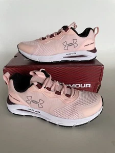 Women's UA Under Armour HOVR Sonic STRT Sneaker SIZE 5 Pink Red Rose - Picture 1 of 9