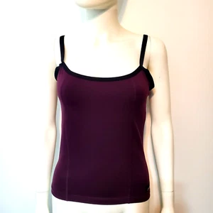 VTG 90s Y2K Hot Skins Bodywear Tank Top Size Small S Built-in-Bra Workout - Bild 1 von 5