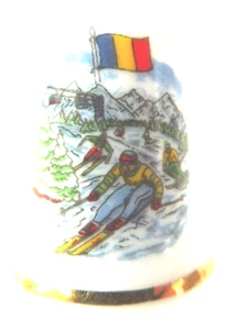 * DE A COUDRE DE COLLECTION THIMBLE - ANDORRA SKIEURS - Imagen 1 de 2