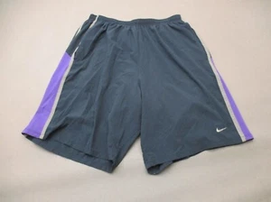 NIKE DRI-FIT Size XL Boys Black Stretch Waist Pocket Athletic Running Shorts 962 - Picture 1 of 8