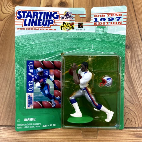 DEADSTOCK Starting Lineup 1997 Curtis Martin New England Patriots Action Figure Cover
