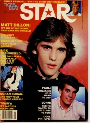 TB STAR 11-83 STAMOS, SPARKS, MATT DILLON, PENHALL, PAUL KING, BRUCE PENHALLL Foto 1 de 2