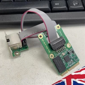 M.2 Gigabit Lan Adapter 2.5G/1000/100Mbps RJ45 Network Card (Mini PCIE NIC 2.5G) - Picture 1 of 9