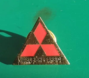 Vintage Mitsubishi Carbide / Materials Logo Enamel Pin Badge Japan - Picture 1 of 4