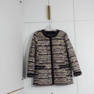 Traje Blazer Ann Taylor Mujer Talla S Multicolor Frontal Cremallera y Bolsillos Oficina  Foto 1 de 4