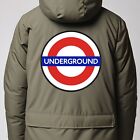 London Underground Sign Large Iron/Sew On Back Patch For Coats & Jackets Mod