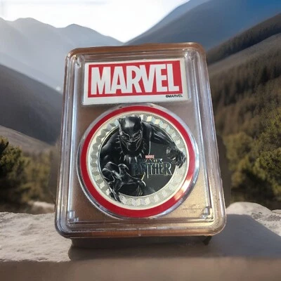 2018 Tuvalu 1 oz Silver Black Panther Proof PR-70 PCGS FS RED - Image 1 of 4