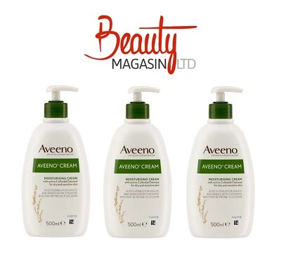 Aveeno Daily Moisturising Cream 500ml (Pack of 3) - Image 1 of 4