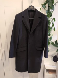 J Crew Ludlow Black Long Overcoat 40S Wool/Cashmere  - Picture 1 of 5