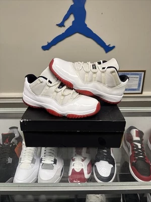 Nike Air Jordan ретро 11 XI вишневый низкий оригинальный белый красный низ Varsity 2012 размер 11 - Изображение 1 из 4