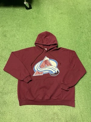 Sudadera con Capucha Colorado Avalanche Logo Para Hombre Talla Grande Roja Hockey Hockey NHL Foto 1 de 4