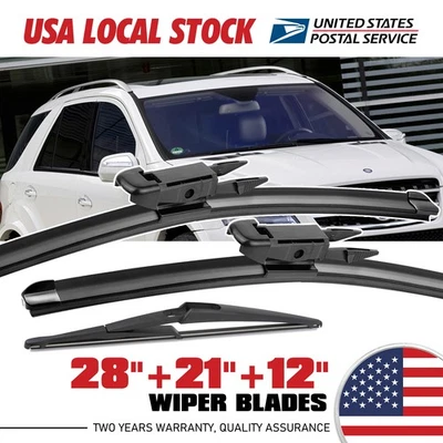 Limpiaparabrisas delantero y trasero de 28" y 21" y 12" de calidad OEM para Mercedes-Benz R500 2006-2007 Foto 1 de 4