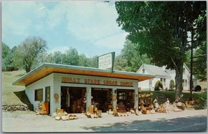 1960s Brattleboro Vermont Advertising Postcard "MOLLY STARK SUGAR HOUSE" Route 9 - Picture 1 of 2