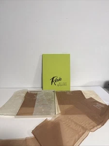 Vintage 1950s Reve Nylons Jacques Renoir Stockings Hosiery DuPont Lot Sz 11 - Picture 1 of 16