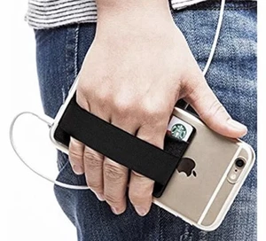 Mobile Cell Phone Credit Card Holder Pocket Wallet Pouch with Hand Strap - Picture 1 of 5