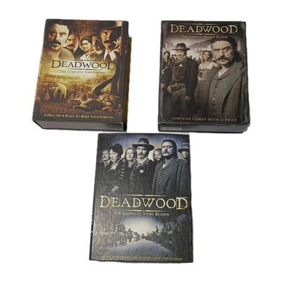 Deadwood Complete Series Season 1, 2 & 3 DVD Box Sets HBO Original Seasons - Image 1 of 4