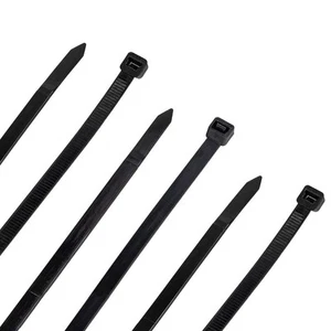 NavePoint 16 Inch Nylon Black Cable Ties 120 Lbs 100 Pack - Photo 1/3
