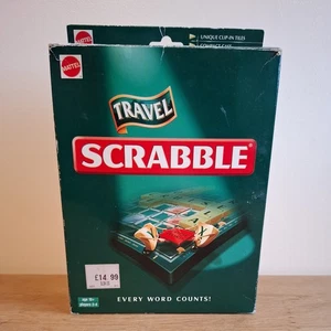 Mattel Travel Scrabble Game Compact Edition (10+) - Complete and boxed - Picture 1 of 13